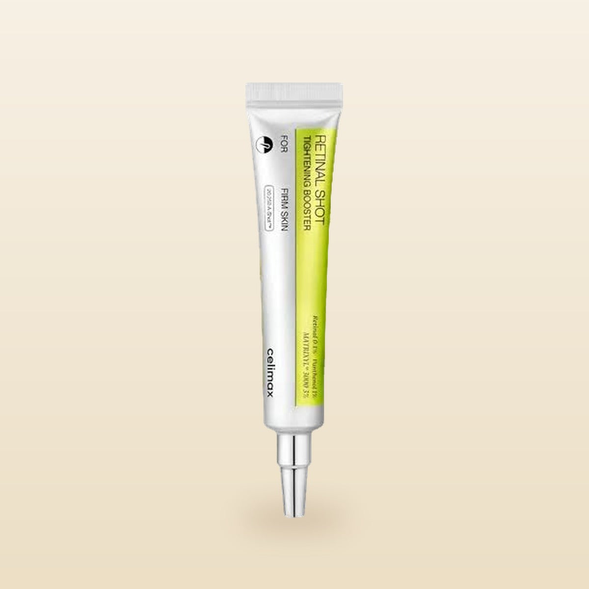 Celimax Retinal Shot sobre fondo crema